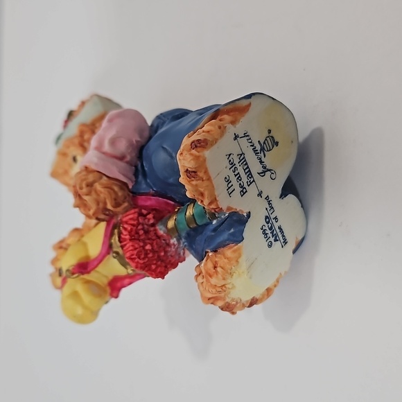 House of Lloyd VTG The Bearsley Family Collection Jeremiah on Stick Horse Pink - Picture 5 of 6